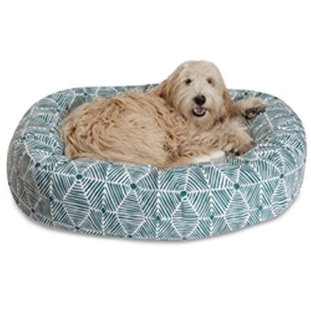 MAJESTIC PET 40 in. Charlie Emerald Sherpa Bagel Bed 78899554470